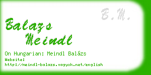 balazs meindl business card
